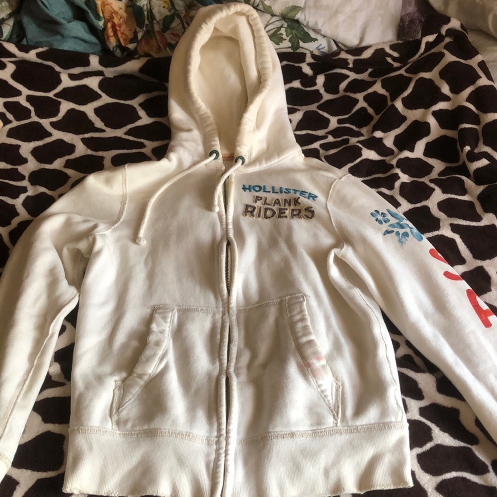 white hoodie